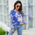 Autumn long-sleeved loose-fitting urban casual pullover elastic round neck T-shirt NSLM61225