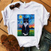 New summer dog print cute casual T-shirt NSATE61246