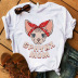 New summer dog print cute casual T-shirt NSATE61246
