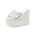 high wedge sequined slippers NSSO61338