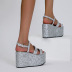 super high-heel silver sequin sandals NSSO61343