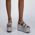 super high-heel silver sequin sandals NSSO61343