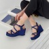 high-heeled square toe open-toed sandals NSHU61393