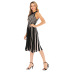 plus size striped mid-length halter knitted dress NSYYF61434
