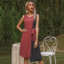 Summer Stitching Round Neck Lace Irregular Vest Dress NSYYF61442