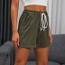 Summer New Casual Pure Color Lace-up Sports Shorts NSYYF61445
