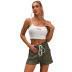 Summer New Casual Pure Color Lace-up Sports Shorts NSYYF61445