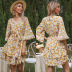 Summer New Stitching Lace Ruffle Dress NSYYF61446