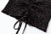 Black Square Collar Long Sleeve Polyester Rural Short Blouse NSHS61572