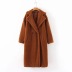 Trend Solid Color Long Cotton Coat NSHS61573