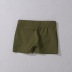 Pantalones cortos casuales de cintura media de color sólido NSHS61575