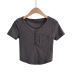 new curved hem stretch T-shirt NSHS61772