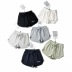 Shorts deportivos con cintura elástica y cordón NSHS61785