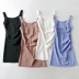 square neck sleeveless tight-fitting dress NSHS61798