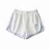 Letter Embroidered Curved Sports Shorts Elastic Pants NSHS61807