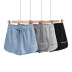 Pantalones cortos de moda con bordado de letras con cordón NSHS61809