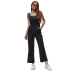 solid color sleeveless type casual loose jumpsuit  NSYYF61867