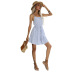lace-up waist floral sling skirt dress NSYYF61900
