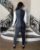 Multi-Color Matching Striped Tights Jumpsuit NSOSM65296