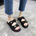 Thick-soled summer new style rhinestones beach slippers NSZSC65378