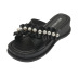 open-toed high heels summer thick-soled cross sandals NSZSC65418