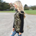 wholesale clothing lady s Nihaostyles fashion camouflage hooded color matching long-sleeved sweater NSXIA65666