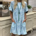 wholesale clothing vendors Nihaostyles summer new short-sleeved round neck ruffle dress NSYIS65495