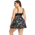 Flower printed skirt-style swimwear NSGM67118
