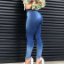wholesale clothing vendor Nihaostyles stretch slim-fitting hip-high waist denim pants NSXMI67178