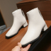 nihaostyle clothing wholesale Women s thick heel mid-heel short boots NSYUS67186