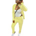 wholesale clothing vendor Nihaostyles solid color three-bar long-sleeved leisure fashion yoga set NSCN67224