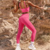 wholesale clothing vendor Nihaostyles solid color cross vest fitness legging trousers yoga set NSJYF67241
