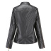 wholesale women s clothing Nihaostyles stand-up collar PU leather leather jacket  NSNXH67387