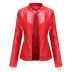 wholesale women s clothing Nihaostyles PU leather short stand collar jacket NSNXH67397
