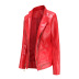 wholesale women s clothing Nihaostyles solid color PU leather jacket NSNXH67406
