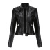 wholesale women s clothing Nihaostyles spring and autumn stand-up collar leather jacket  NSNXH67408