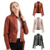 wholesale women s clothing Nihaostyles stand-up collar thin jacket NSNXH67415