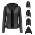 wholesale women s clothing Nihaostyles detachable hooded leather jacket  NSNXH67420