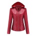 wholesale women s clothing Nihaostyles removable hooded leather jacket  NSNXH67427