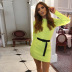 wholesale clothing vendor Nihaostyles new long-sleeved explosive knitted fluorescent bag hip dress  NSYX67435