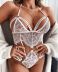 wholesale clothing vendor Nihaostyles new lace thin corset halter sexy see-through one-piece lingerie NSYX67452