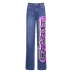 nihaostyle clothing wholesale new style women s hipster letter printing leg jeans NSRUI67467