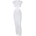 V-Neck Slim Backless Split Dress NSHTL67494