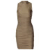 Round Neck Sleeveless Slim Dress NSHTL67510