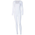 nihaostyle clothing wholesale Spring/Summer new fashion long-sleeved slim hip-lifting jumpsuit NSHTL67563