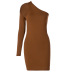 wholesale clothing vendor Nihaostyles strapless one-sleeve dress  NSHTL67585