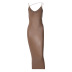 wholesale clothing vendor Nihaostyles V-neck slim slit mid-length dress  NSHTL67587