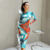 wholesale clothing vendor Nihaostyles round neck long-sleeved dress NSHTL67589