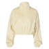 plush zipper sweater nihaostyles wholesale clothing NSHTL67593
