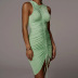 wholesale clothing vendor Nihaostyles sleeveless adjustable drawstring dress NSHTL67603